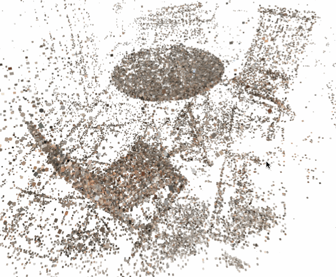 Example of a very primitive point cloud model